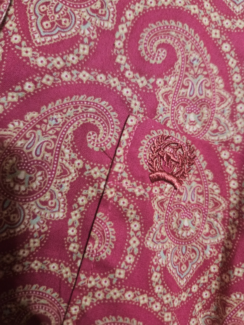 Cinch Womens Pink Paisley Western Embroidered Button Down Size XL! - Picture 3 of 6